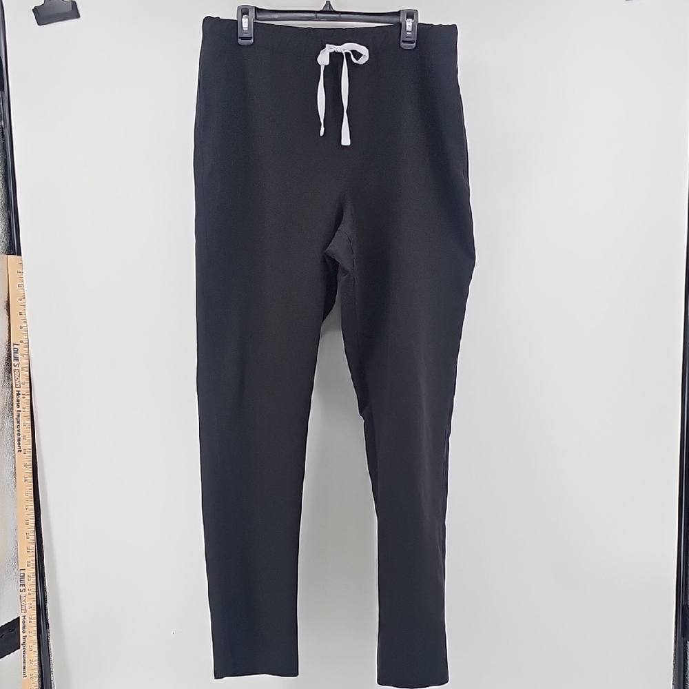 FIGS Black XL Straight Leg Scrub Pants -EUC FIONx Technical Fabric Antimicrobial